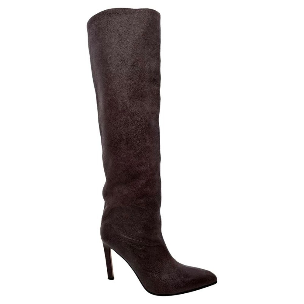 Paris Texas Jude Knee-High Boots in Brown Calf Leather